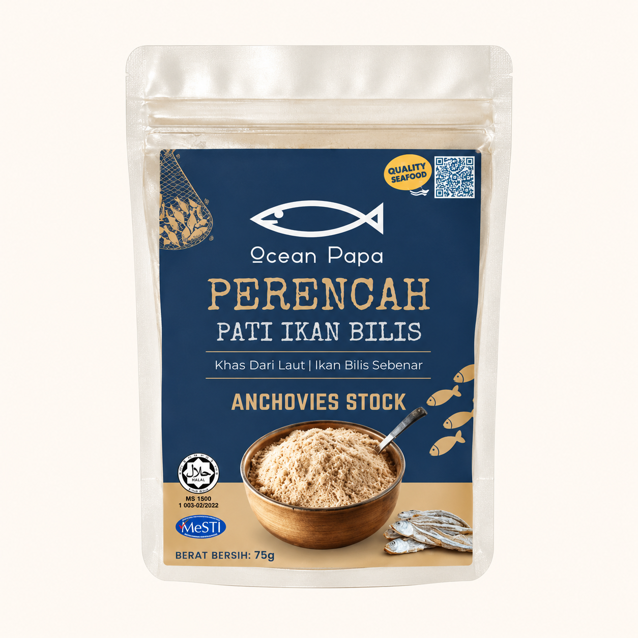 Ocean Papa Anchovies Stock