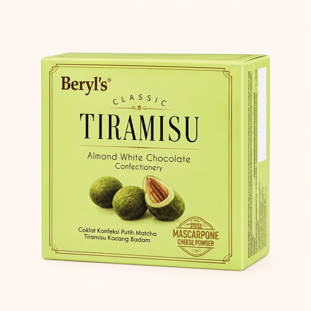 Beryl’s Tiramisu Almond Matcha Chocolate