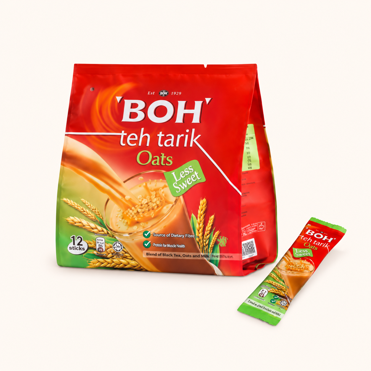 BOH Teh Tarik Kurang Manis – Oats