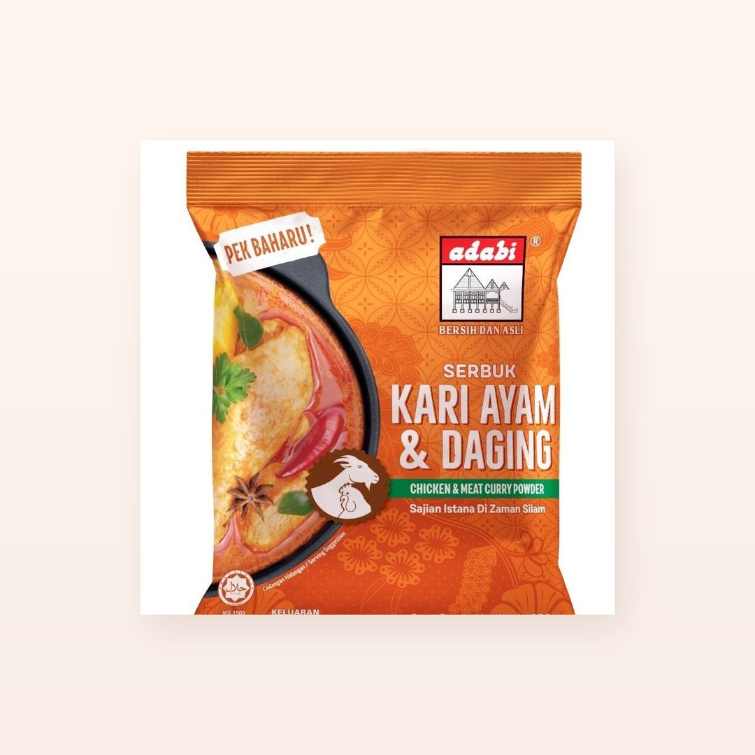 Adabi Serbuk Kari Ayam dan Daging 雞肉及牛肉咖喱粉