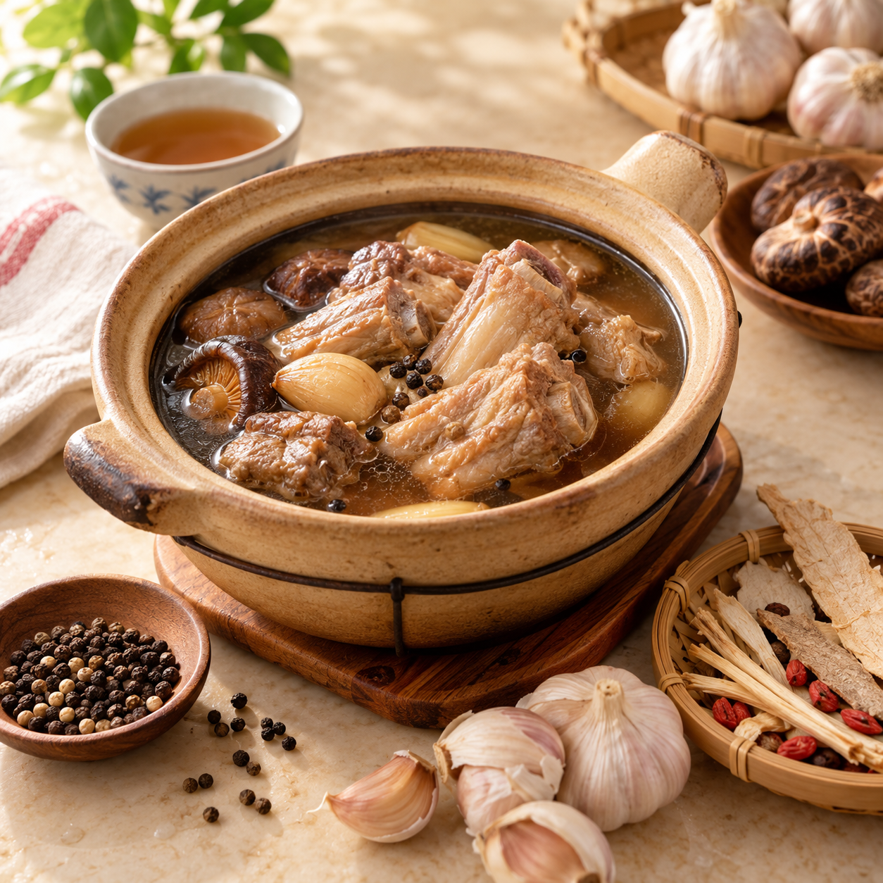 Traditional Bak Kut Teh Herbs・相關食品情境示意
