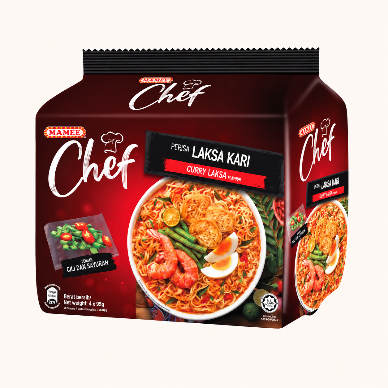 Mamee Chef Curry Laksa Noodles