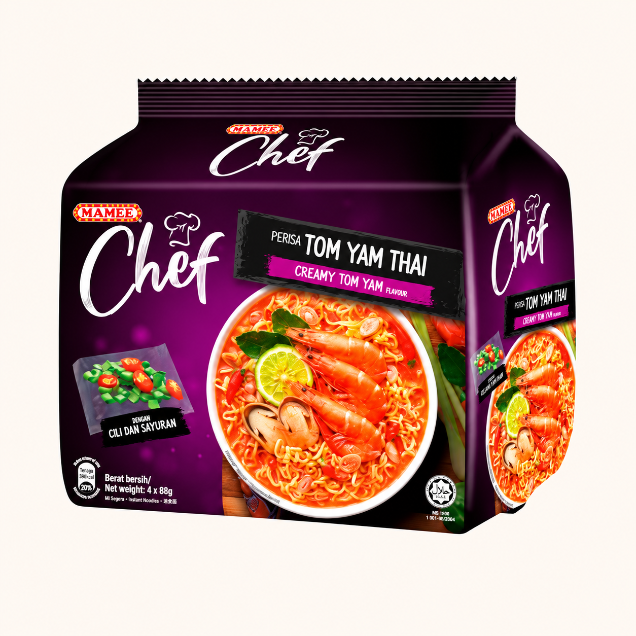 Mamee Chef Creamy Tom Yam Noodles