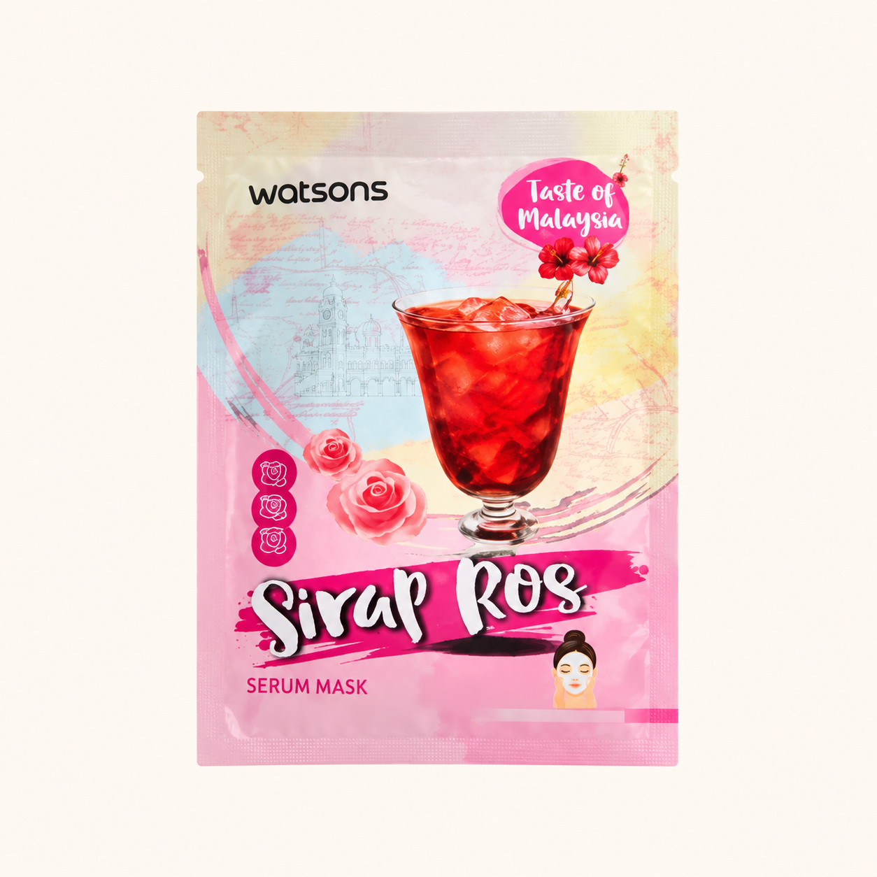 Watsons Taste of Malaysia Sirap Ros Serum Mask