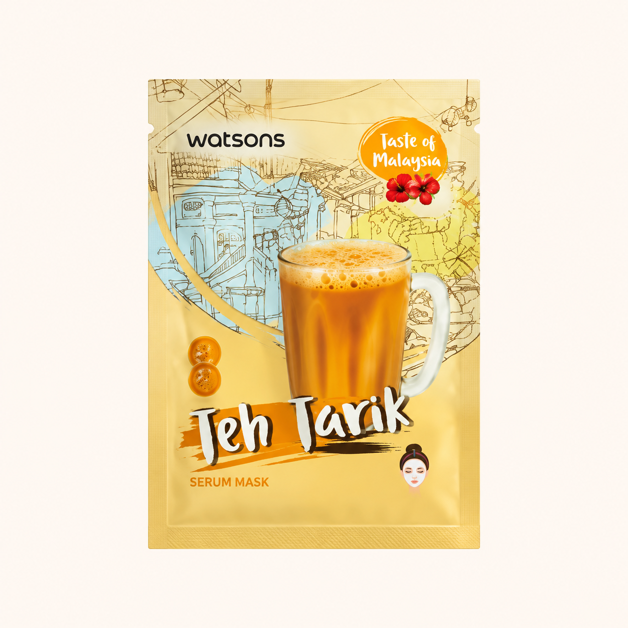 Watsons Taste of Malaysia Teh Tarik Serum Mask